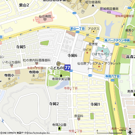 泉パークタウン支店付近の地図